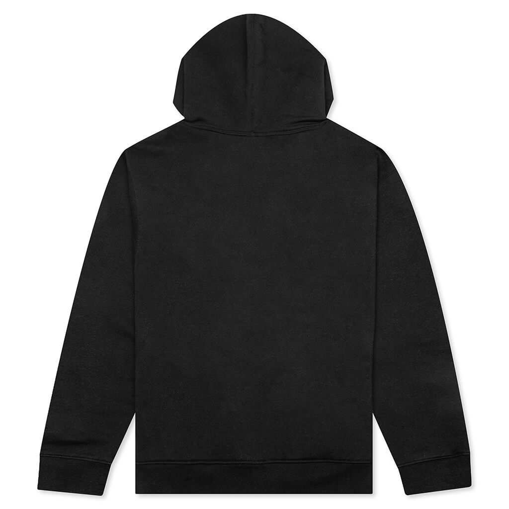 Essential Fleece Full-Zip Hoodie - Black