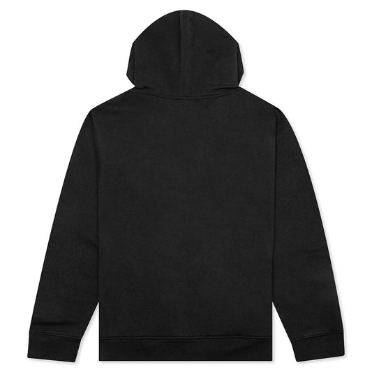 Essential Fleece Full-Zip Hoodie - Black