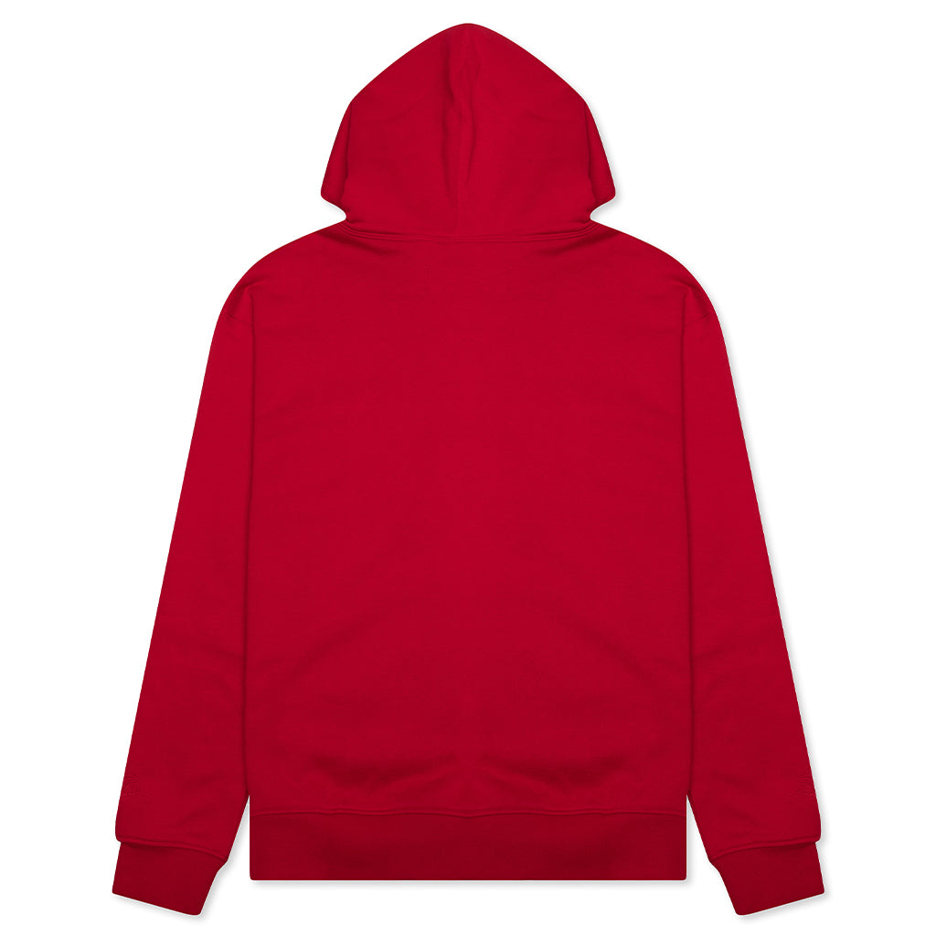 Essential Fleece Full-Zip Hoodie - Gym Red