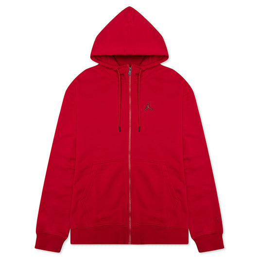 Essential Fleece Full-Zip Hoodie - Gym Red