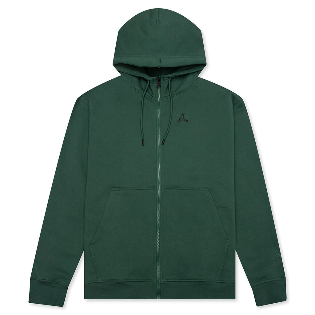 Essential Fleece Full Zip Hoodie - Noble Green