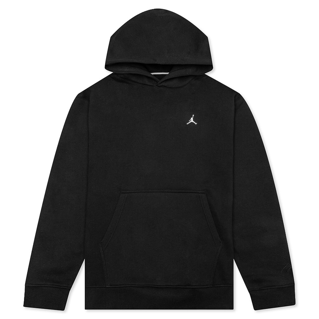 Essential Fleece Pullover Hoodie - Black