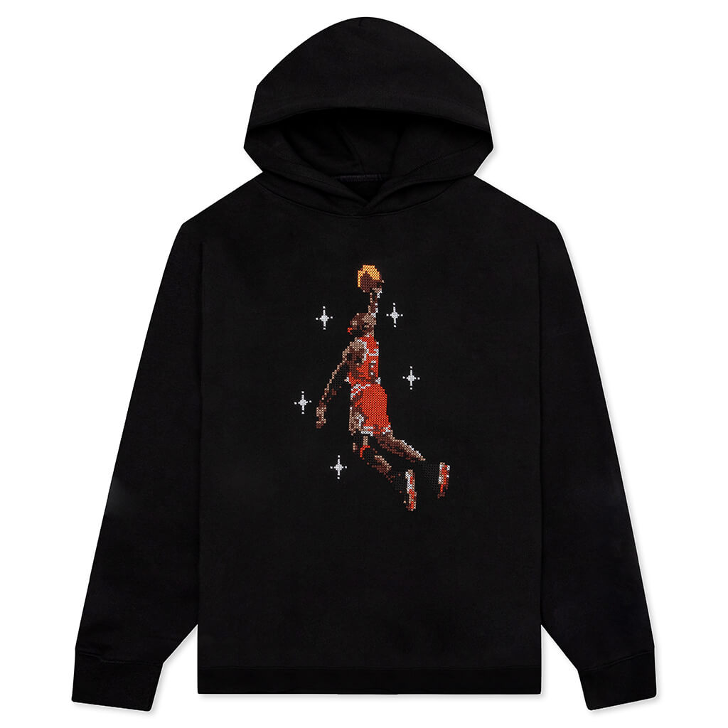 Essential Graphic Fleece Hoodie - Black
