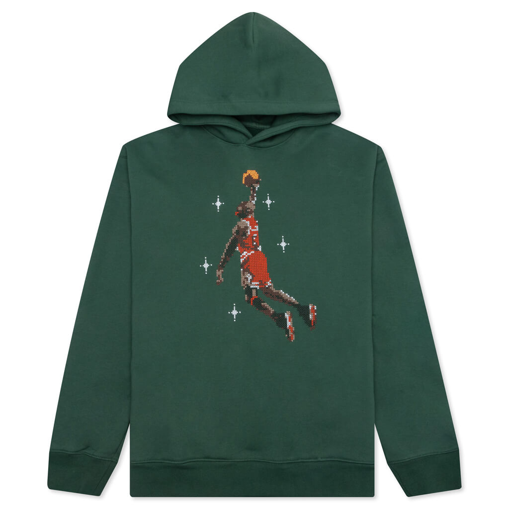 Essential Graphic Fleece Hoodie - Noble Green