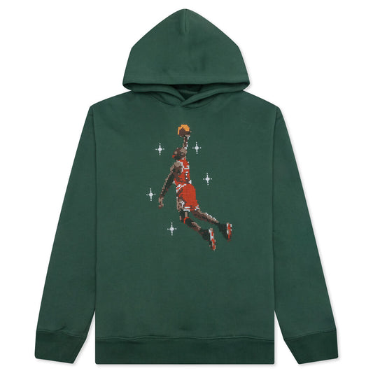 Essential Graphic Fleece Hoodie - Noble Green