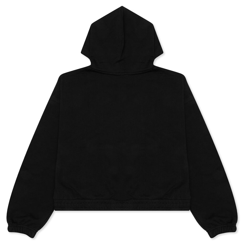 Essential Women's Fleece Hoodie - Black/Gym Red