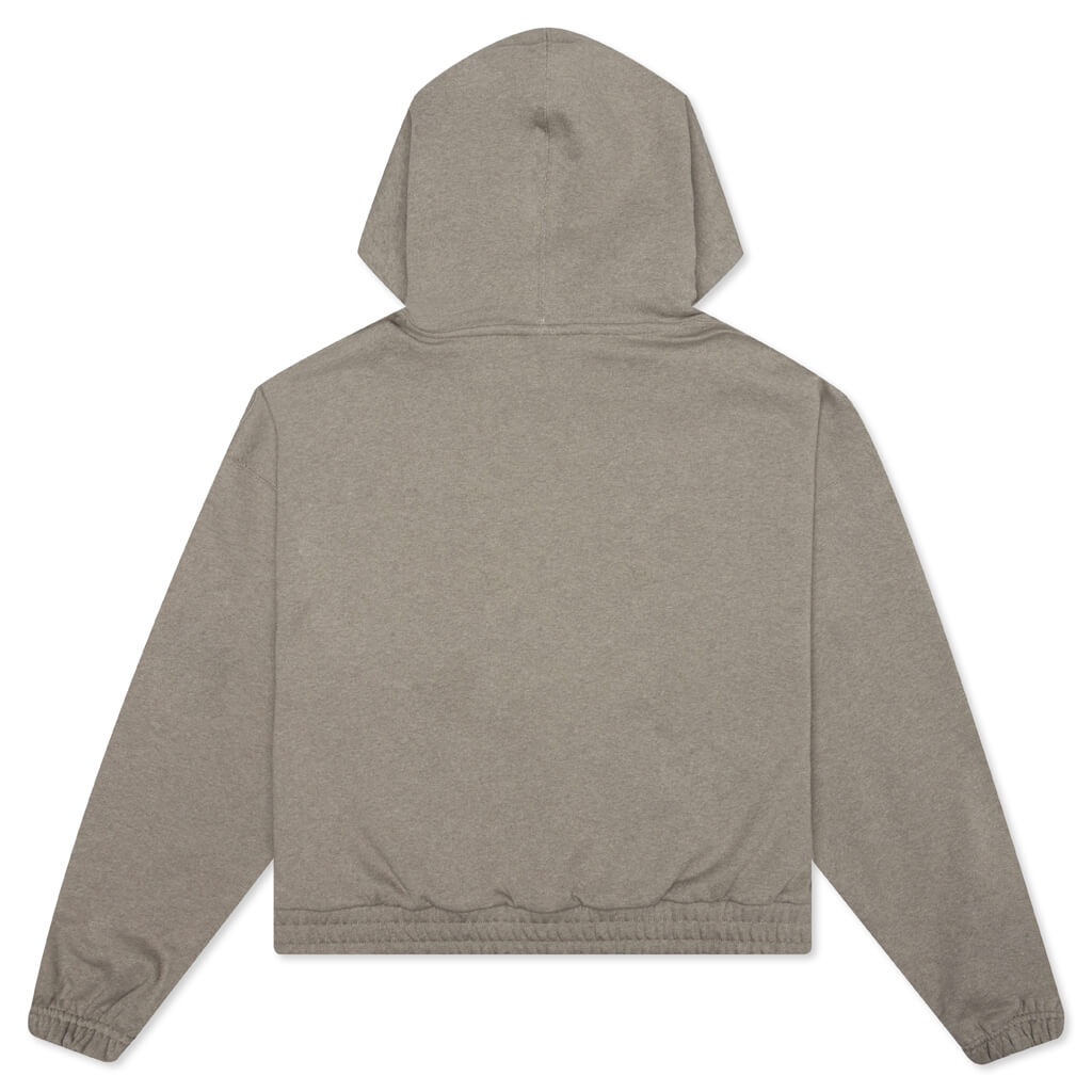 Essential Women's Fleece Hoodie - Light Army/Heather/Saturn Gold