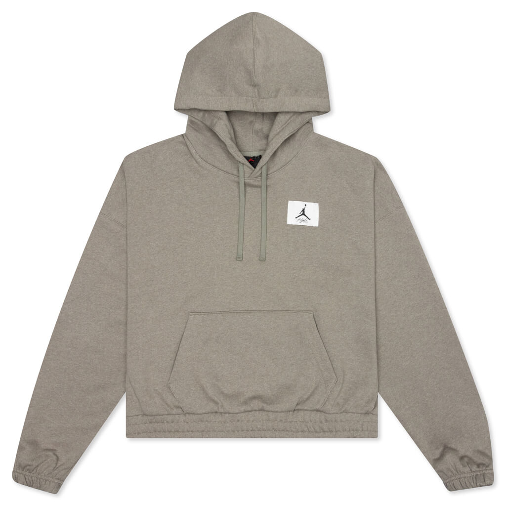 Essential Women's Fleece Hoodie - Light Army/Heather/Saturn Gold