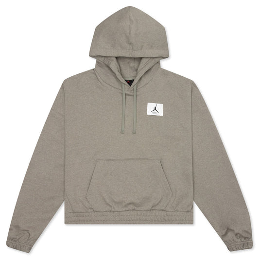 Essential Women's Fleece Hoodie - Light Army/Heather/Saturn Gold