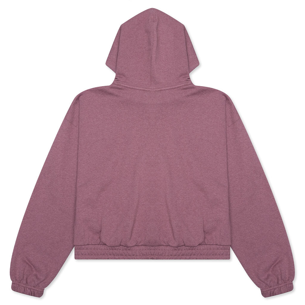 Essential Women's Fleece Hoodie - Light Mulberry/Heather/Cave Purple