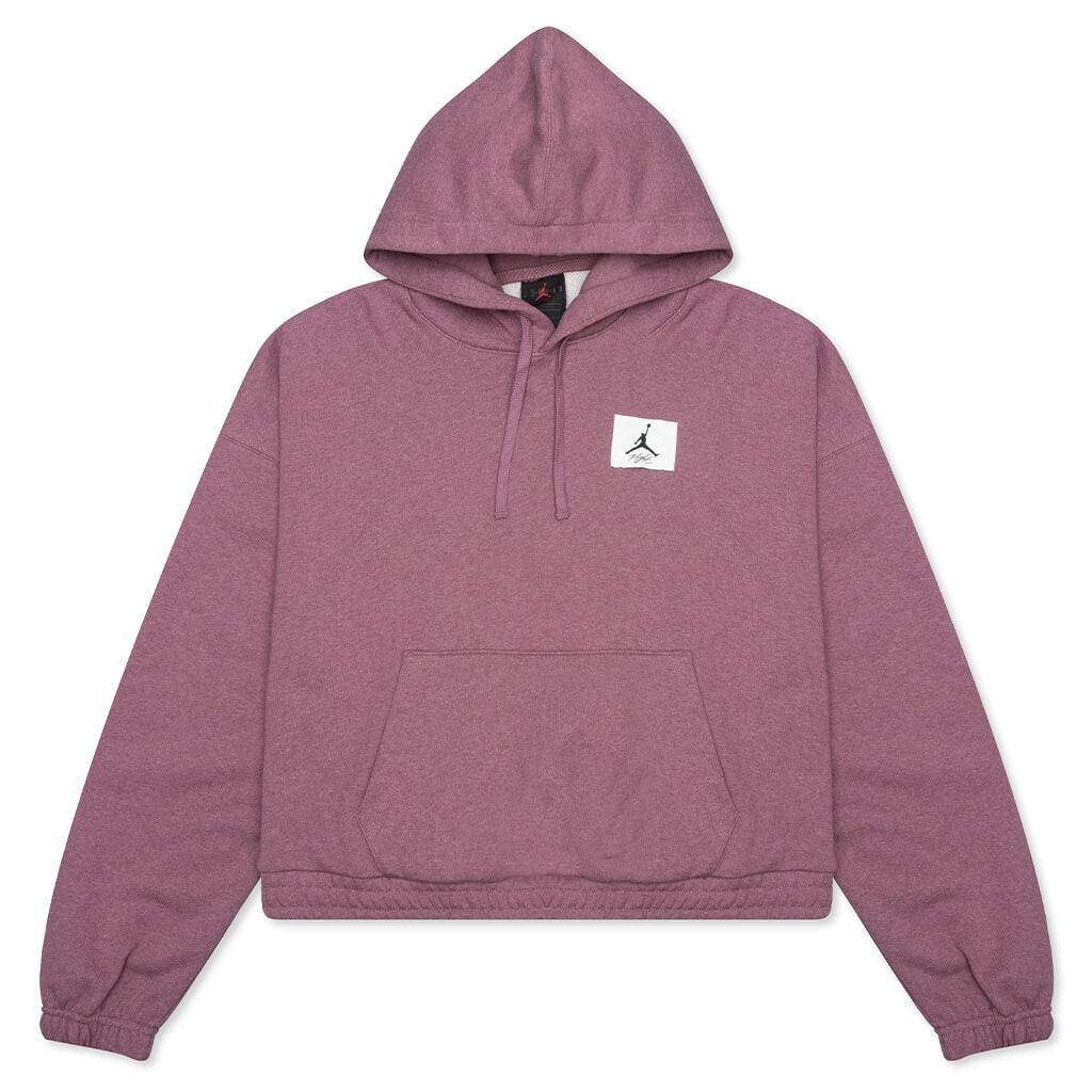 Essential Women's Fleece Hoodie - Light Mulberry/Heather/Cave Purple