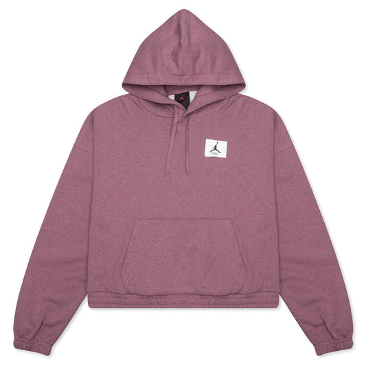 Essential Women's Fleece Hoodie - Light Mulberry/Heather/Cave Purple