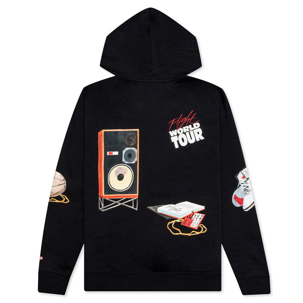 Flight Artist Series by Jacob Rochester Hoodie - Black/Sail/University Red/