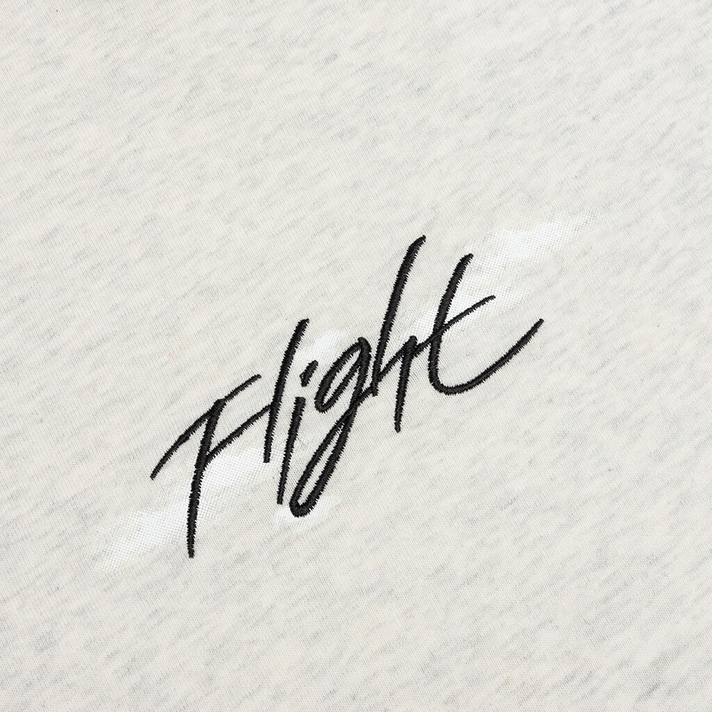 Flight Essentials '85 L/S T-Shirt - Oatmeal Heather/White