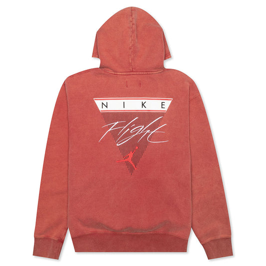 Flight Fleece Graphic Pullover Hoodie - Gym Red