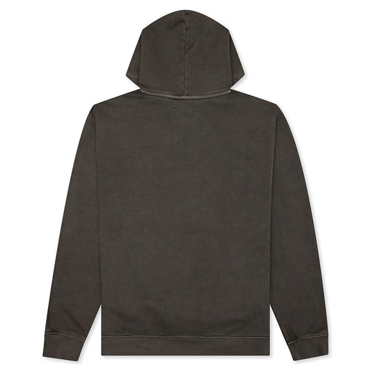 Flight Heritage Washed Fleece Pullover Hoodie - Black