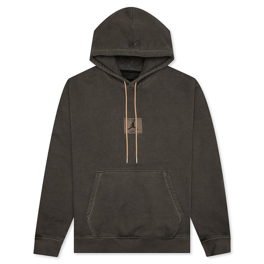 Flight Heritage Washed Fleece Pullover Hoodie - Black