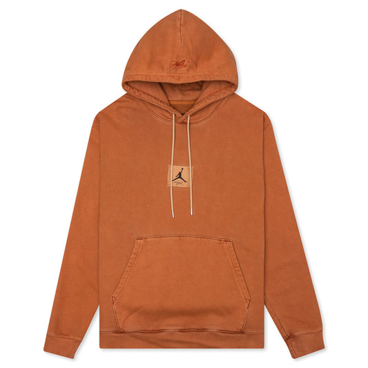 Flight Heritage Washed Fleece Pullover Hoodie - Dark Russet