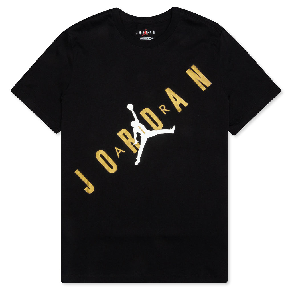 HBR S/S T-Shirt - Black/Metallic Gold