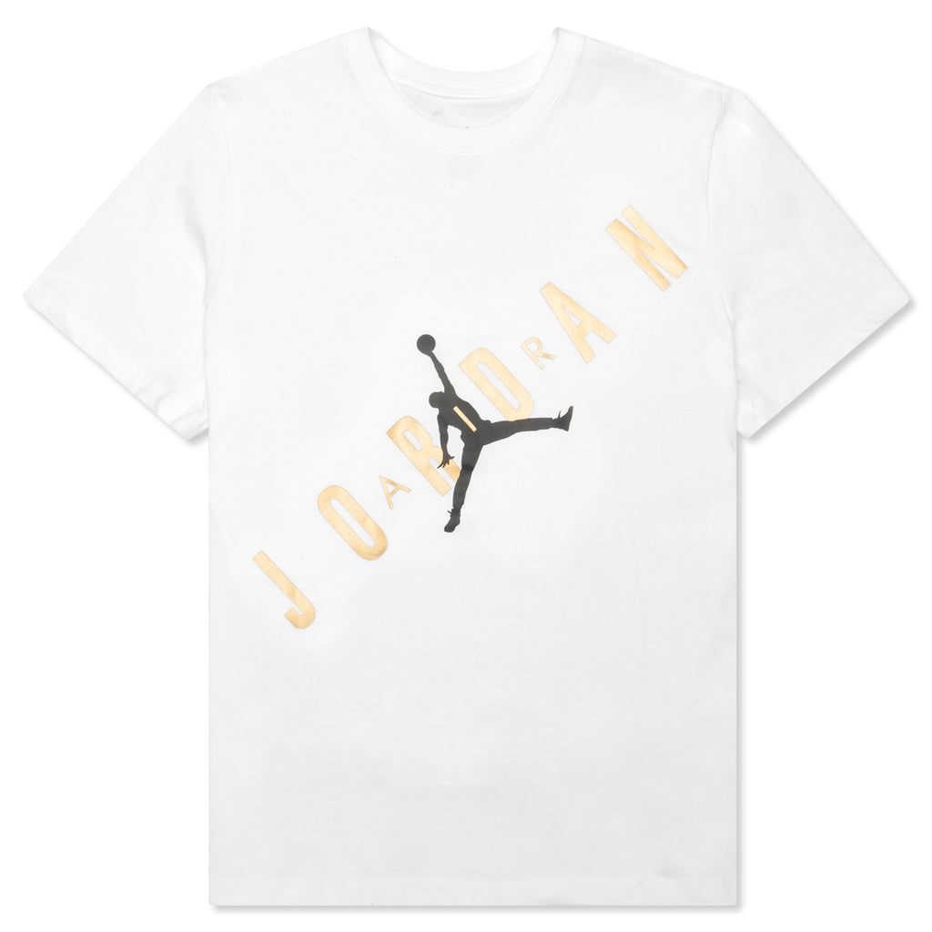 HBR S/S T-Shirt - White/Metallic Gold