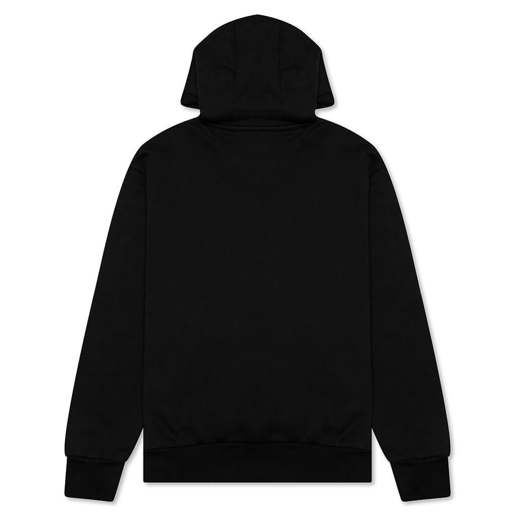 Heavyweight Loopback Fleece Hoodie - Black/Gym Red
