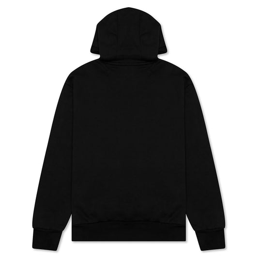 Heavyweight Loopback Fleece Hoodie - Black/Gym Red