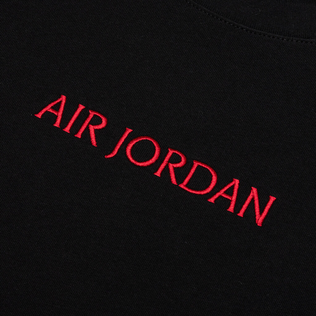 S/S T-Shirt - Black/Gym Red