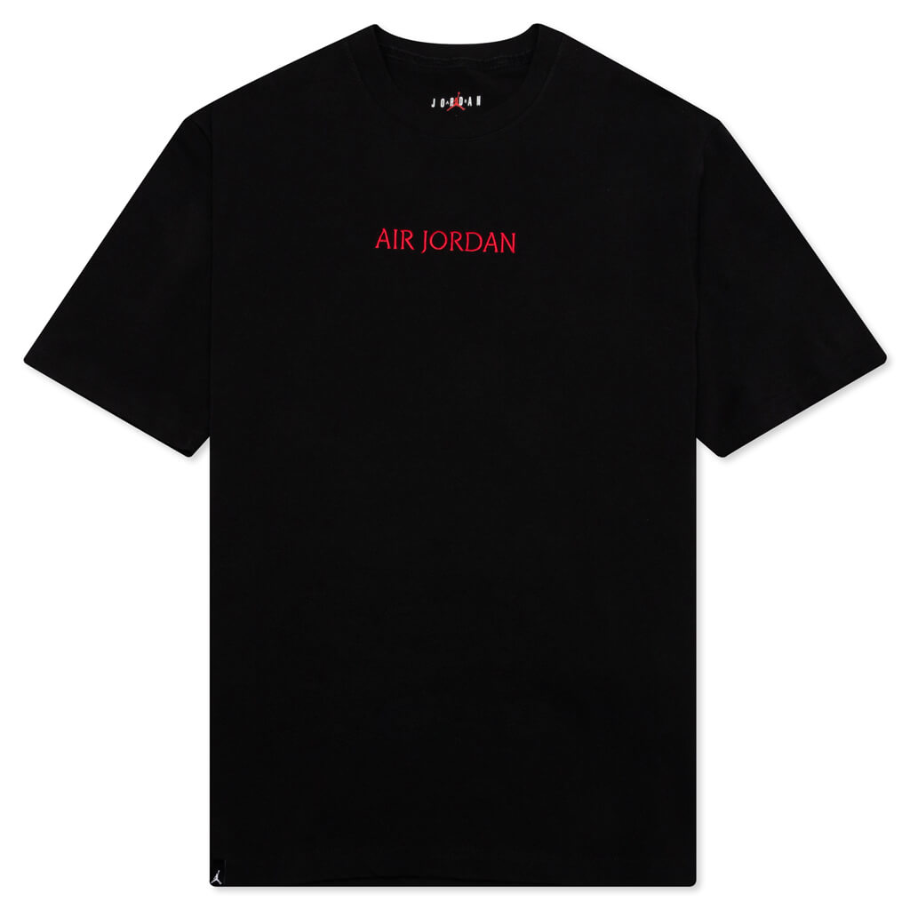 S/S T-Shirt - Black/Gym Red