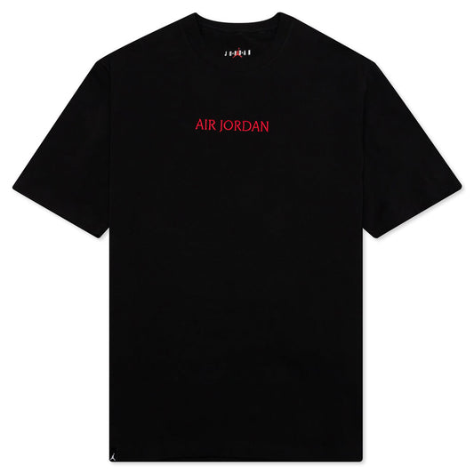 S/S T-Shirt - Black/Gym Red