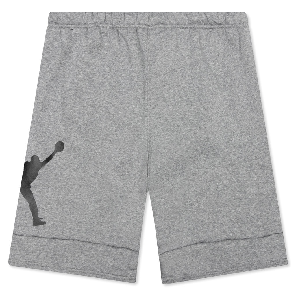 Jumpman Air Jordan Fleece Shorts v2 - Carbon Heather/Black