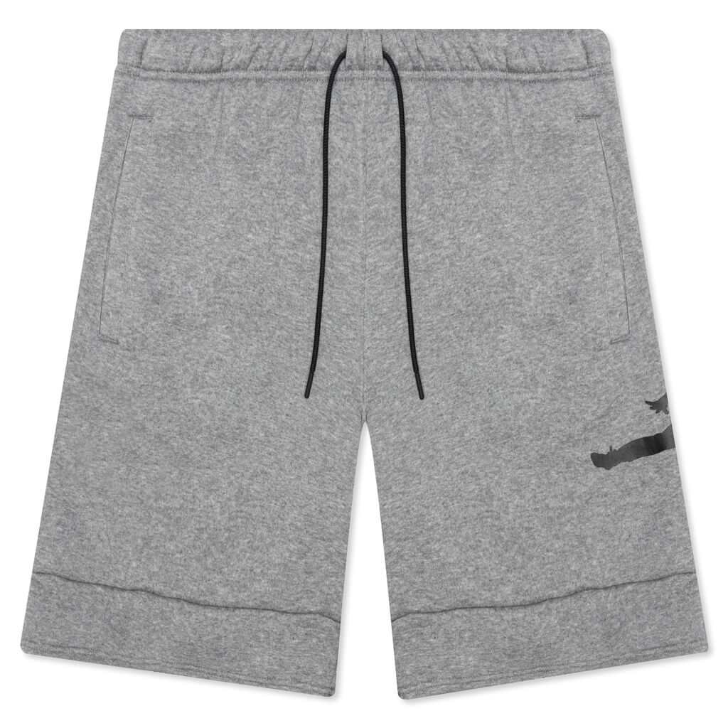 Jumpman Air Jordan Fleece Shorts v2 - Carbon Heather/Black