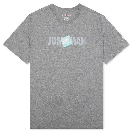 Jumpman Classics S/S T-Shirt - Carbon Heather/White