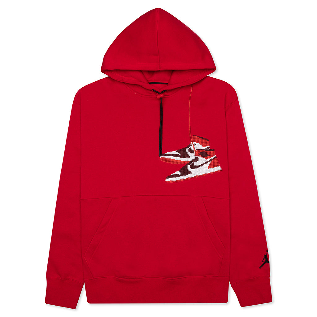 Jumpman Holiday Pullover Hoodie - Gym Red