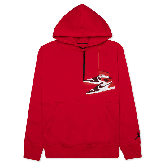 Jumpman Holiday Pullover Hoodie - Gym Red