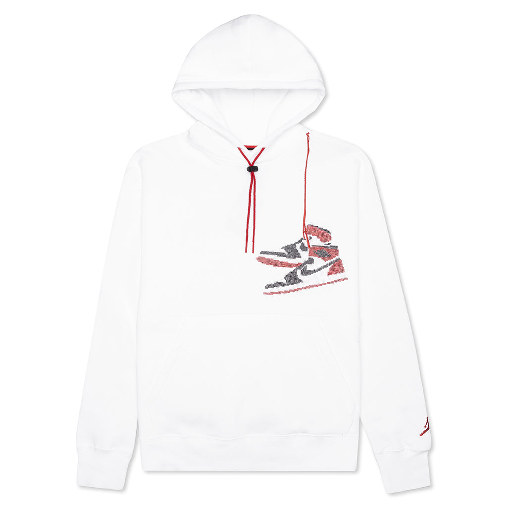 Jumpman Holiday Pullover Hoodie - White