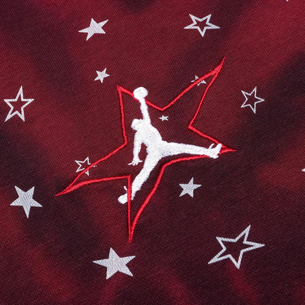 Legacy AJ6 Graphic Fleece Pullover Hoodie - Black/Gym Red