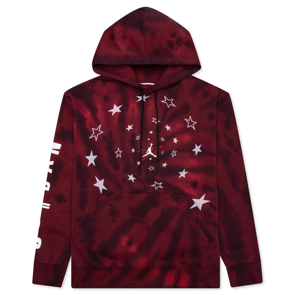 Legacy AJ6 Graphic Fleece Pullover Hoodie - Black/Gym Red