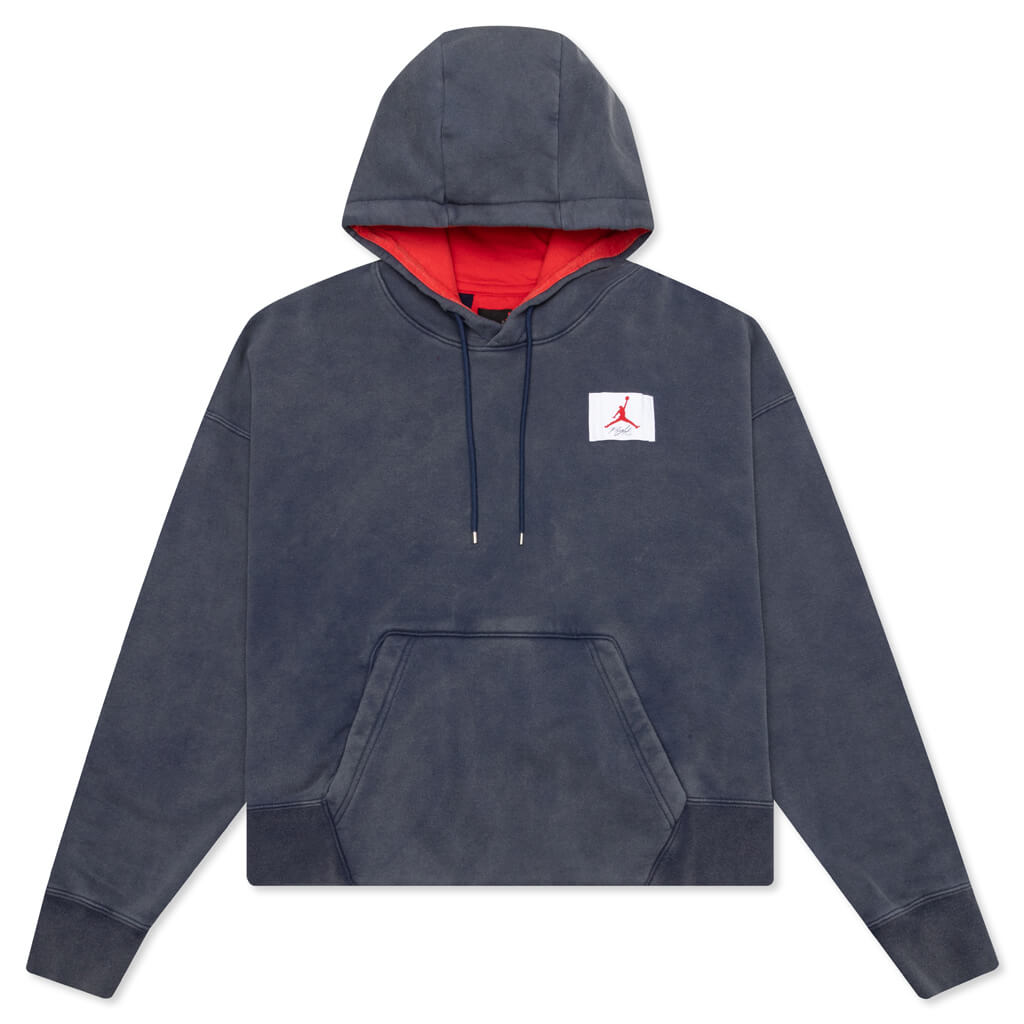 Women's Flight Fleece Pullover - Midnight Navy/University Red