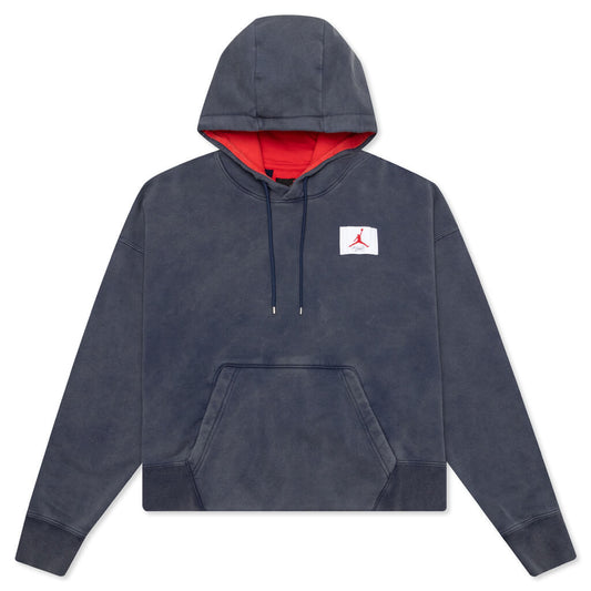 Women's Flight Fleece Pullover - Midnight Navy/University Red