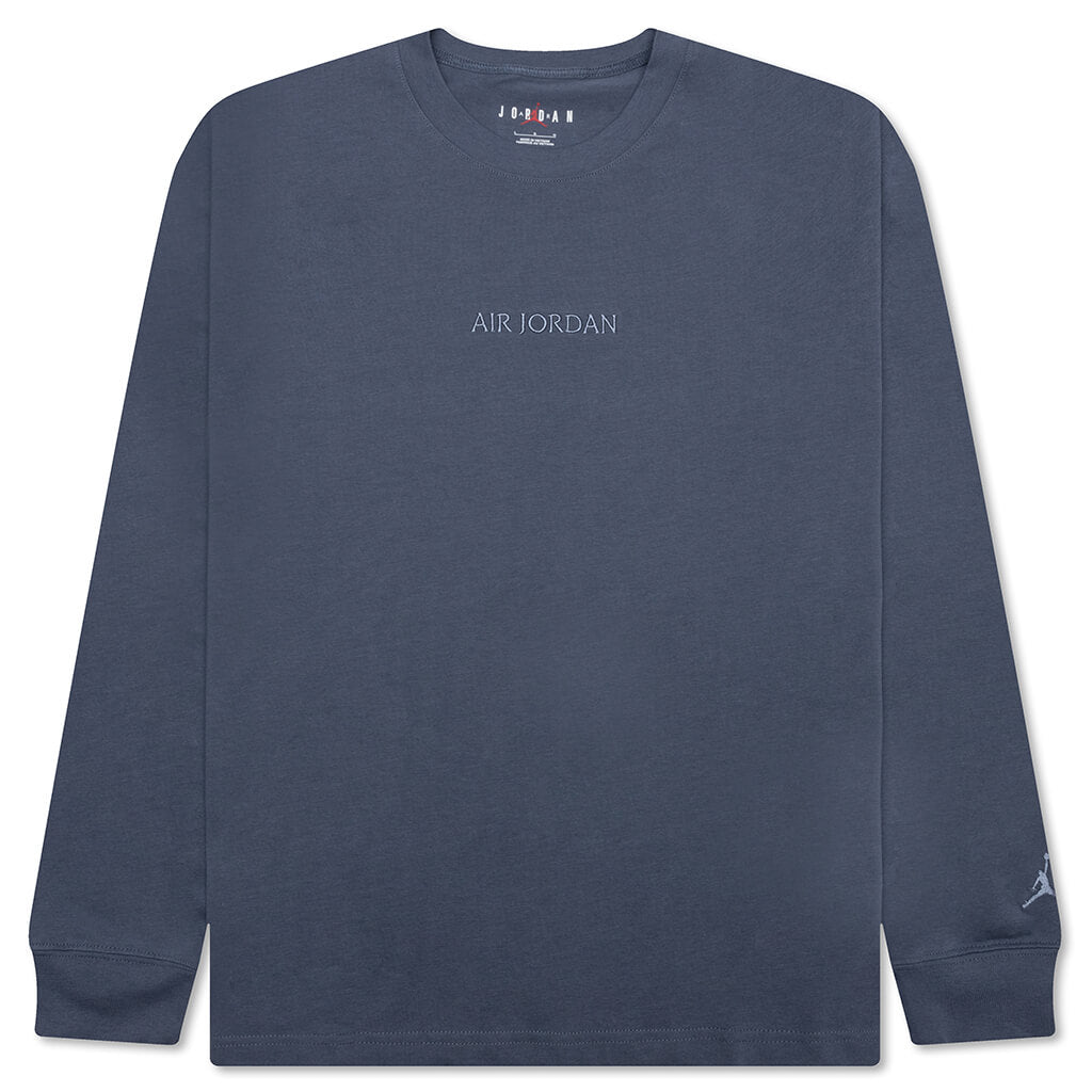 Wordmark Long-Sleeve T-Shirt - Diffused Blue