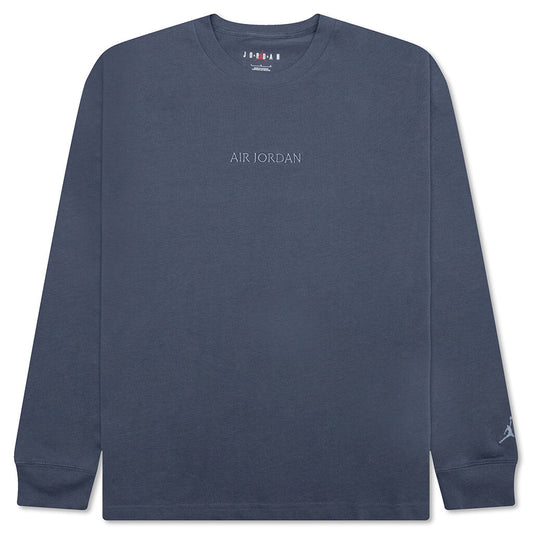 Wordmark Long-Sleeve T-Shirt - Diffused Blue