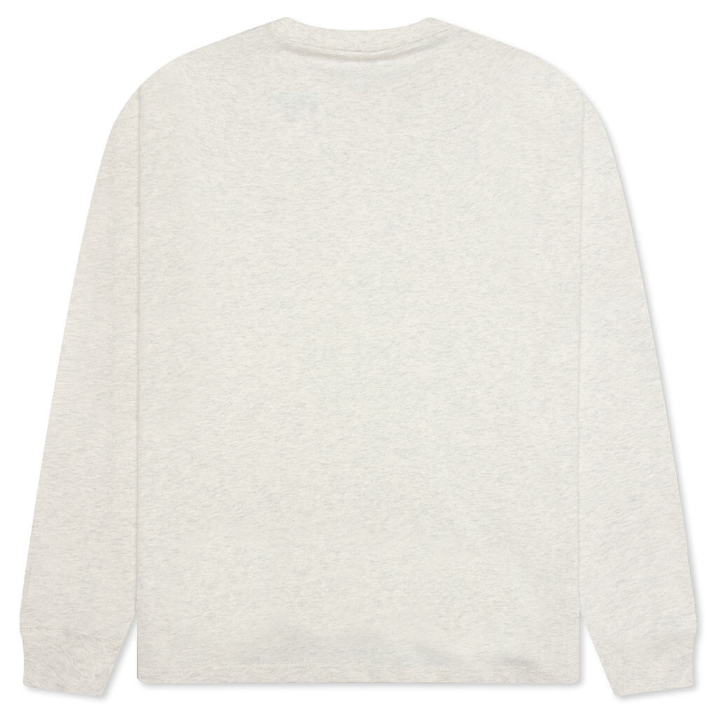 Wordmark L/S Tee - Oatmeal Heather