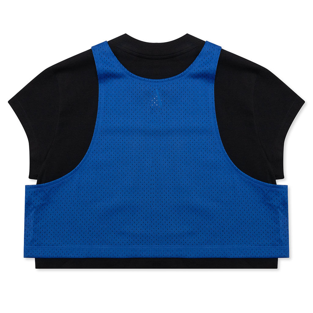 Jordan x Aleali May Women's Layered Top - Black/Game Royal
