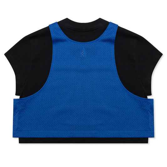 Jordan x Aleali May Women's Layered Top - Black/Game Royal