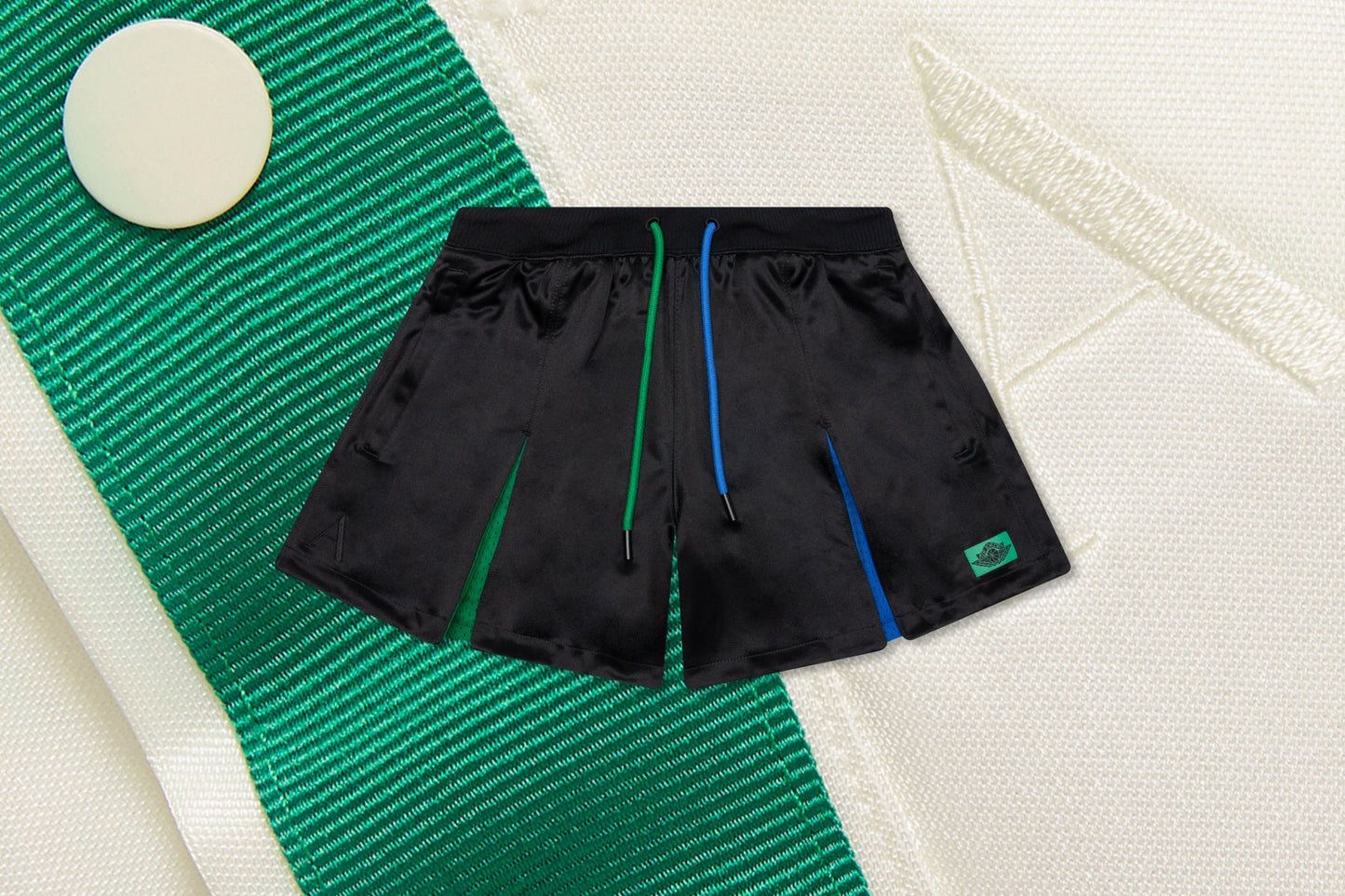 Jordan x Aleali May Women's Pleated Short - Black/Game Royal