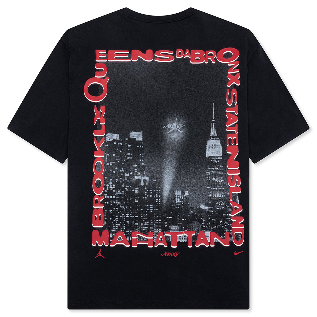 Jordan x Awake NY Tee - Black/White/University Red