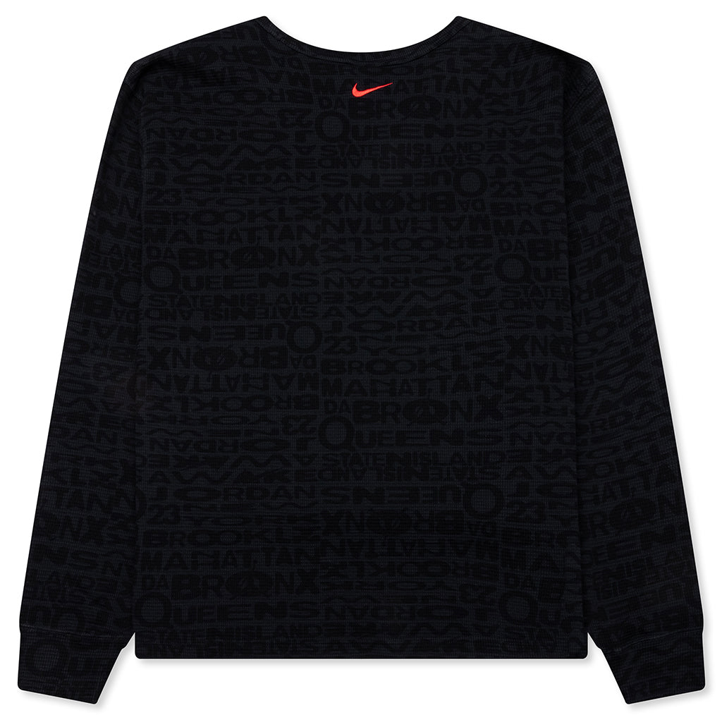 Jordan x Awake NY Thermal Long Sleeve Top - Black/White/University Red