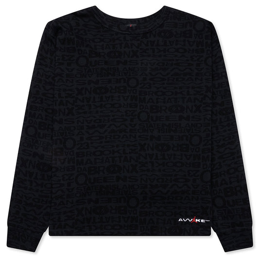 Jordan x Awake NY Thermal Long Sleeve Top - Black/White/University Red