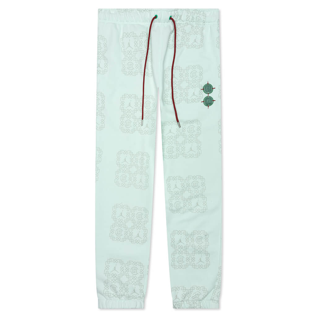 Jordan x CLOT Sweatpants - Barely Green/Light Silver/Storm Red