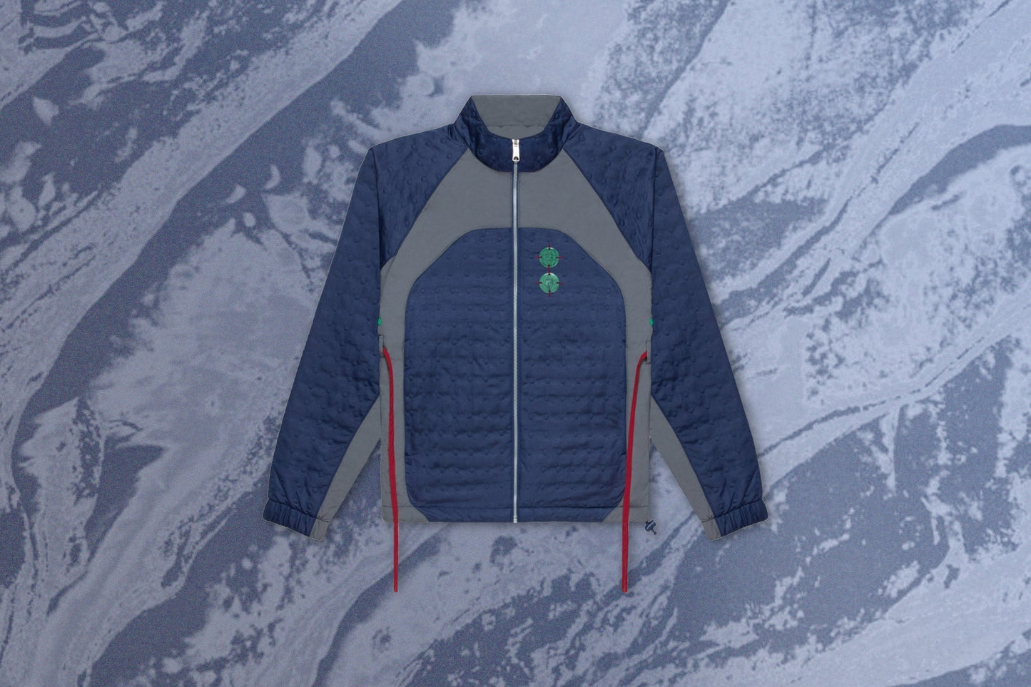 Jordan x CLOT Jacket - Navy/Flint Grey/Storm Red